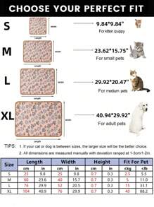 1 Miếng Mềm mại Và Ấm áp Lông cừu san hô Chăn thú cưng Với Chân chó In Đối với Nhỏ bé Và Kích thước trung bình Mèo Và Chó , Thích hợp Đối với Bốn Đến Ngủ Và Nghỉ ngơi ( Nâu ) - màu nâu - Xem 4