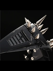 1pc Cyber Punk Style Personalized Fashionable Studded Fashion Glasses For Photo Shooting And Party Street Shades Accessories Halloween Beach Accessories Glasses Shades Looks Street Style And Suit For Sweater Jacket Sweatshirt Hoodie Leather Pants And Cargo Pants For Summer Beach Vacation, Outdoor, Travel - Black - View 11