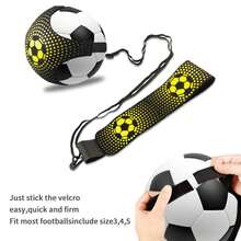 1 Pieza Equipo De Entrenamiento De Fútbol Juggling Trainer Con Control De Pelota, Cinturón De Práctica De Rebote - Negro - Ver 5