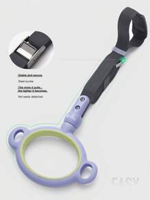 1 cặp Vòng tập thể dục kéo lên trong nhà có thể kéo dài mà không cần khoan lỗ - Màu tím - Xem 3