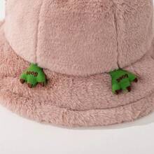 1頂女士時尚冬季/秋季保暖針織帽青蛙桶帽,適合休閒日常穿著