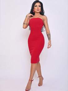 Women Dresses - Đỏ - Xem 1