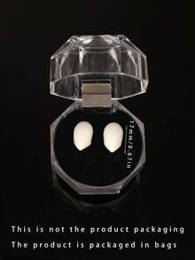 2pcs Party & Festival Fashionable Personalized Unisex Cosplay Vampire Teeth Jewelry Halloween - White - View 3