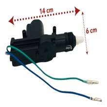 2 Actuadores P/seguros Eléctricos - Motor Puertas, Alarma - Negro - Ver 2