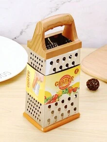 Rayador de verdura de acero inoxidable grano de madera color queso & - Color de vetas de madera - Ver 9