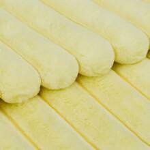 1/2 vỏ gối màu trơn (không bao gồm ruột gối), vỏ gối trang trí bằng vải, thích hợp cho ghế sofa phòng khách - Màu vàng - Xem 3