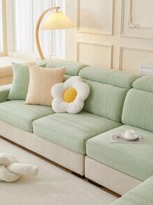 1 pièce Housse de canapé élastique pour toutes les saisons, housse de coussin de siège de canapé enveloppante imperméable, antidérapante, lavable en machine, design minimaliste moderne, adaptée aux canapés d'angle et aux canapés 1/2/3/4 places, pour la chambre à coucher et le salon - Vert menthe - Voir 6