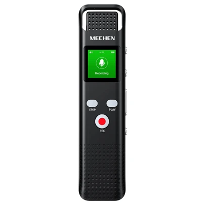 MECHEN 64GB Voice Activated Dictaphone, 7 Level Sensitivity Noise Cancellation, USB C, 1536kbps, Music Playback, Microphone, PIN Code
