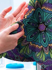 Toalla De Playa Con Estampado Tropical Para Verano - Multicolor - Ver 6