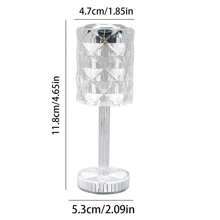 1pc Led Transparent Acrylic Artificial Glass Mini Table Lamp Scene Display Night Light For Creative Bedroom Bedside Decoration, Candle Light Projection - Mustard Yellow - View 6