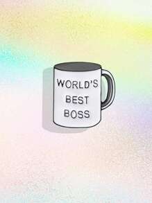 1pc Enamel Pin Badge Custom Mug Brooches Lapel pin Jeans shirt Bag Plant Books Jewelry Gift