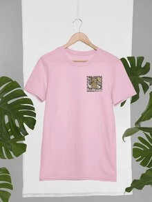 Men T-Shirts - 淺粉色 - 查看 2