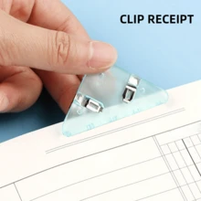 多功能三角夾書夾防翻邊工具小學生作業本防翻書角夾文件夾三角夾書夾防翻文件夾帳單夾試卷收納整理學生用書夾裝訂夾 - 彩色 - 查看 6