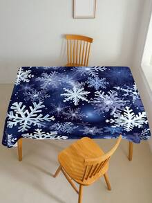 1 Pieza Mantel Impreso Con Patrón Navideño - no monocromático - Ver 4