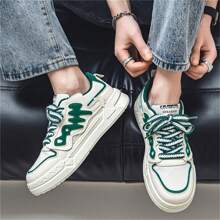 Nowy styl Oddychająca Męski Płaskie buty Buty Sportowe , Codzienny & Buty sportowe W Koreański Klasyczny Mały Biały obuwie Projekt , Odpowiedni do biegania I Codzienna odzież - Zielony - Zobacz 8