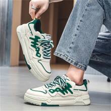 Nowy styl Oddychająca Męski Płaskie buty Buty Sportowe , Codzienny & Buty sportowe W Koreański Klasyczny Mały Biały obuwie Projekt , Odpowiedni do biegania I Codzienna odzież - Zielony - Zobacz 5