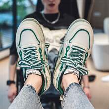 Nowy styl Oddychająca Męski Płaskie buty Buty Sportowe , Codzienny & Buty sportowe W Koreański Klasyczny Mały Biały obuwie Projekt , Odpowiedni do biegania I Codzienna odzież - Zielony - Zobacz 7