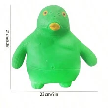 3pcs/pack Big Green Fish Shaped Slow Rising Squishy Toy Anti-stress Puffer Fish Toy - Green - View 6