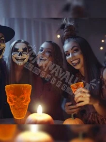 4 Caballitos Tequileros Shots Vaso Halloween Cráneo Calavera - Multicolor - Ver 6