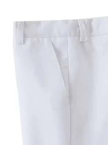 男童西服 4 件套套装 幼儿礼服 礼服 戒指持有人服装 婚礼西装外套 裤子 衬衫 领带 正式西服 适合儿童尺码 4-14 岁 - 白色 - 查看 6