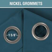H.VERSAILTEX Blackout Curtain For Living Room Small Window Kitchen Blackout Curtains Energy Saving Solid Grommet Blackout Drape - Dark Teal - View 5