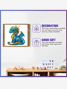 Cute Dinosaur Pattern Puzzle, Adult Stress Relief Toy, Unique Wooden Jigsaw Puzzle, Suitable For Christmas, Puzzle, Jigsaw Puzzle, Puzzles For Adults, Puzzle 1000 Pieces, Puzzle, Puzzles For Adults,Puzzle Christmas,Puzzle Table,1000 Pieces Puzzles