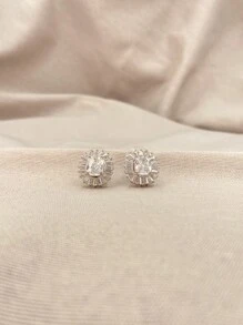 Stud Earrings - Bạc - Xem 1