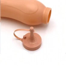 2入組乳液瓶-擠壓瓶,塑膠沙拉瓶子,油和,果醬或者調味品容器帶腰夾適用於廚房 - 彩色 - 查看 2