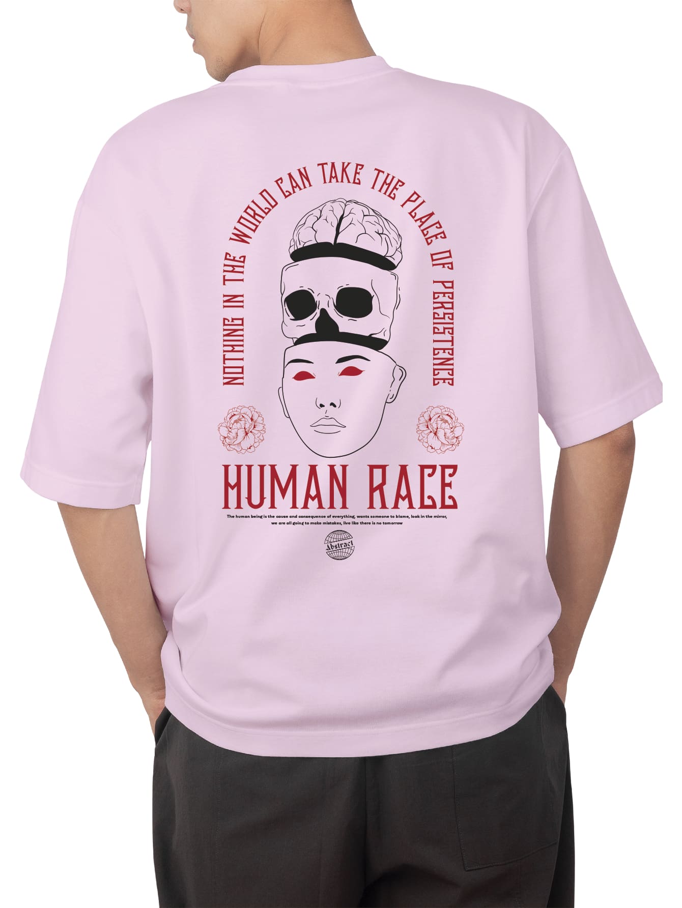 Men T-Shirts - 淺粉色 - 查看 1