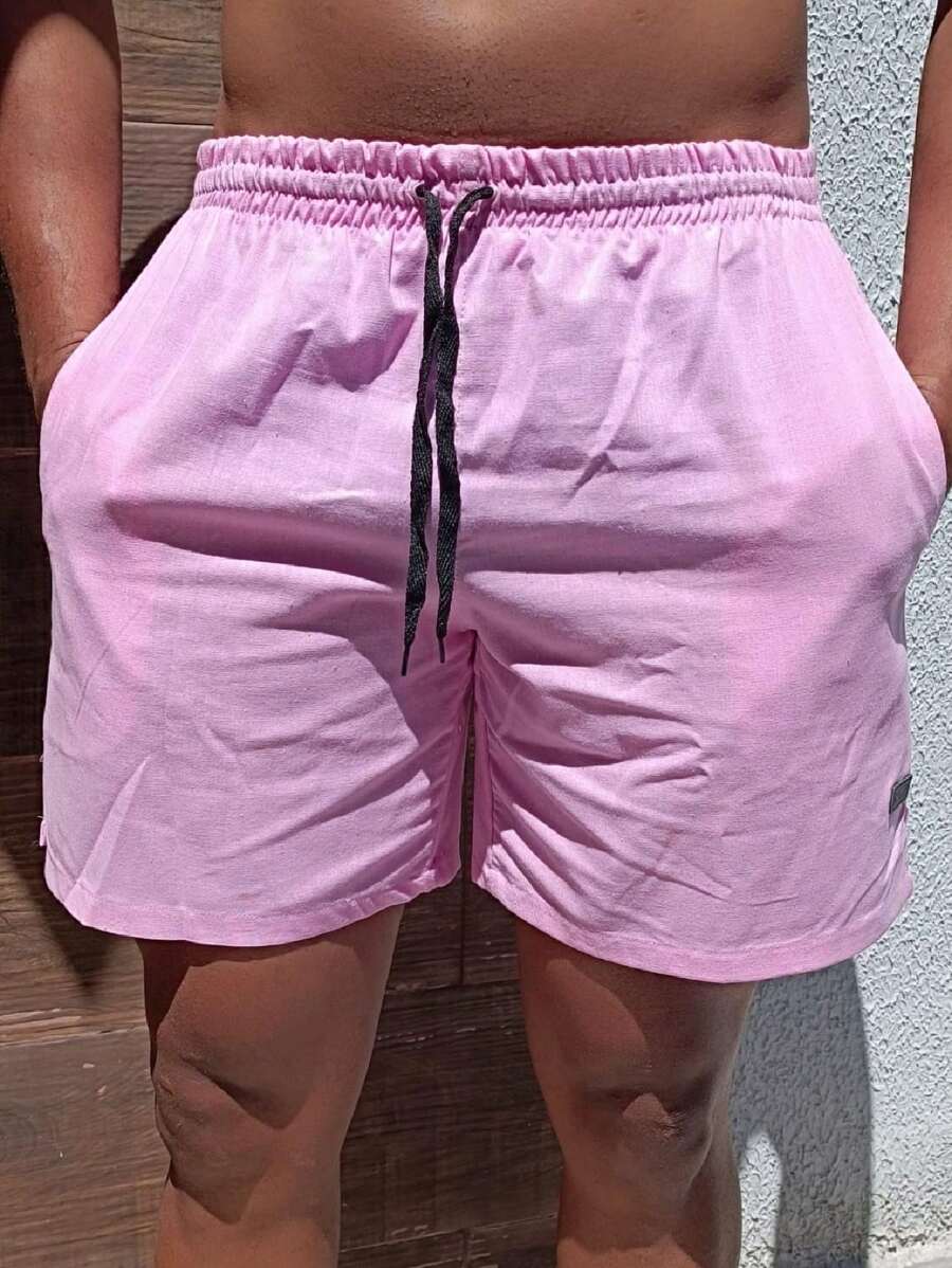 Men Shorts - Baby Pink - View 1