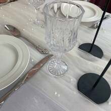 Faux Pearl Decor Table Banner, Wedding Faux Pearl Sheer Table Banner, Extra Long Table Banner Wedding Arch Decoration Reception Bride Gift - Champagne - View 8