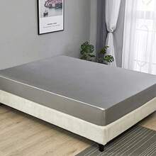 1 Miếng Màu thuần Phù hợp Khăn trải giường Với Đàn hồi Ban nhạc Dễ Thích hợp Đối với Phòng ngủ Và Vỏ gối Không bao gồm - Màu Xám nhạt - Xem 2