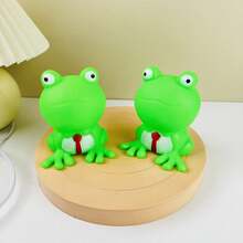 1pc Creative Frog Night Light With Cartoon Design And Lighting Effect As Birthday Gift, Desk Lamp Or Bedside Decor - White - View 7