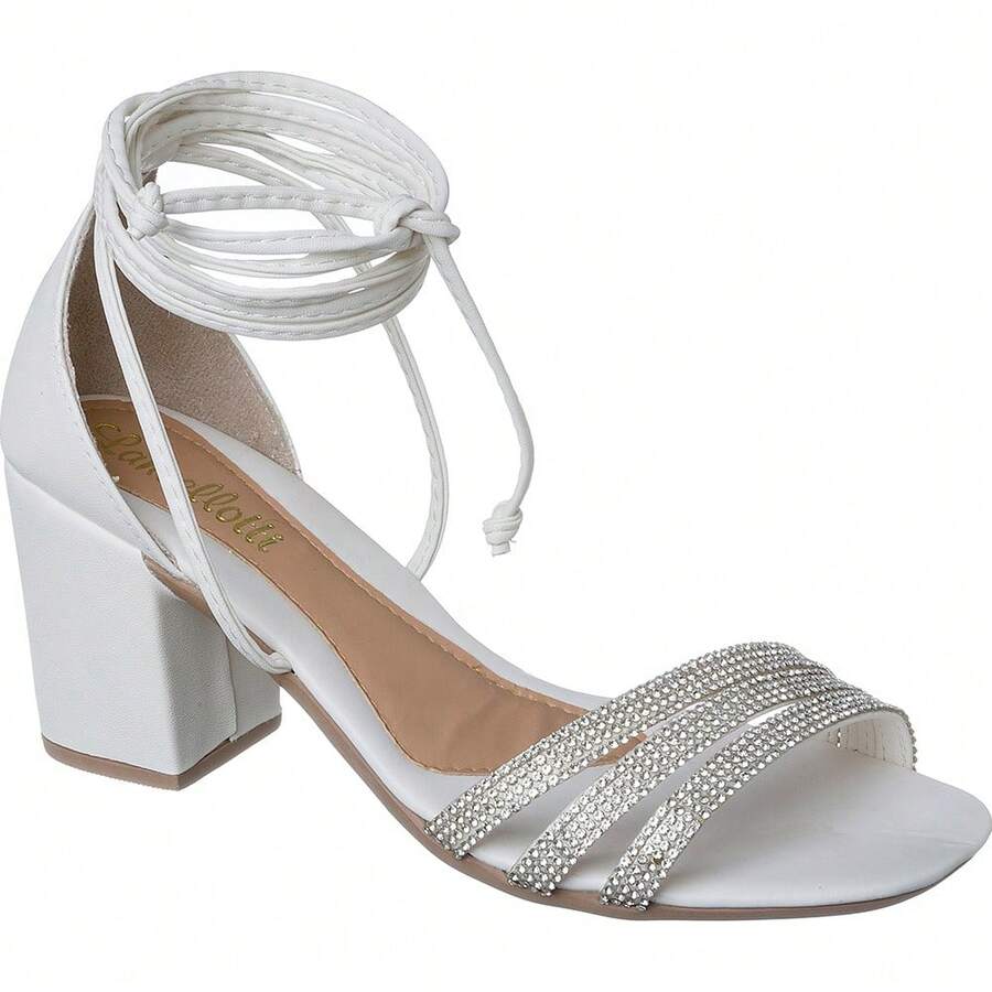 Women Heeled Sandals - trắng - Xem 1