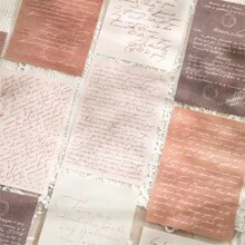 30 Sheets/Pack Vintage Style Material Paper Suitable For Decorating Luggage, Skateboards, Notebooks, Phones, Tablets, Mugs, Envelopes, Greeting Cards - Multicolor - View 1