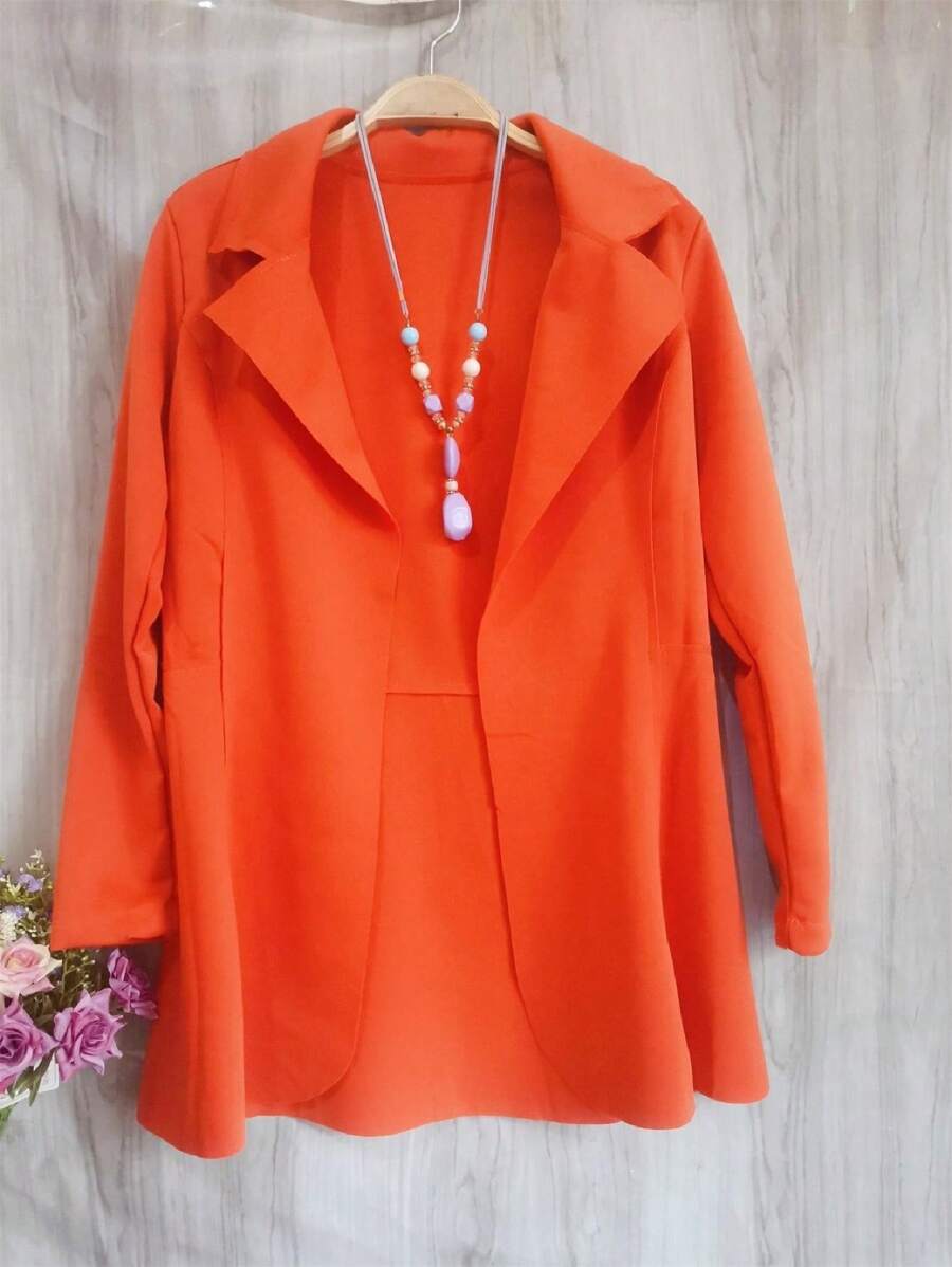 Women Blazers - trái cam - Xem 1