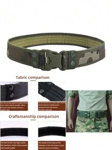 加厚運動風格腰帶由耐用尼龍材質製成,非常適合訓練、探索和攀岩等戶外活動 - 彩色 - 查看 1