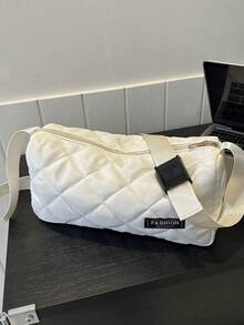 Lá thư In Của phụ nữ Túi đeo chéo - trắng - Xem 1