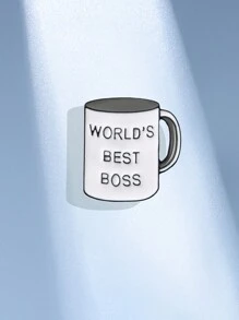 1pc Enamel Pin Badge Custom Mug Brooches Lapel pin Jeans shirt Bag Plant Books Jewelry Gift