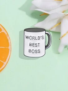 1pc Enamel Pin Badge Custom Mug Brooches Lapel pin Jeans shirt Bag Plant Books Jewelry Gift