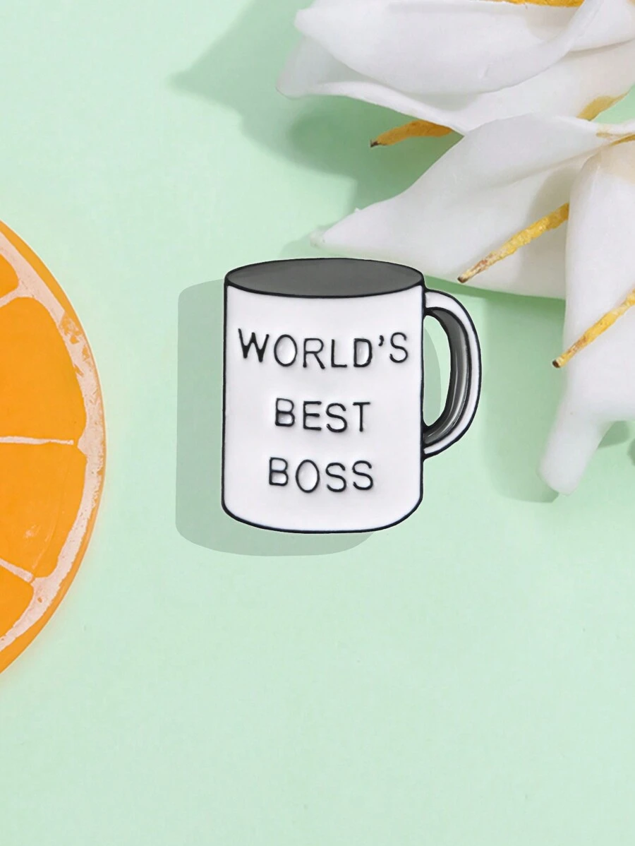 1pc Enamel Pin Badge Custom Mug Brooches Lapel pin Jeans shirt Bag Plant Books Jewelry Gift