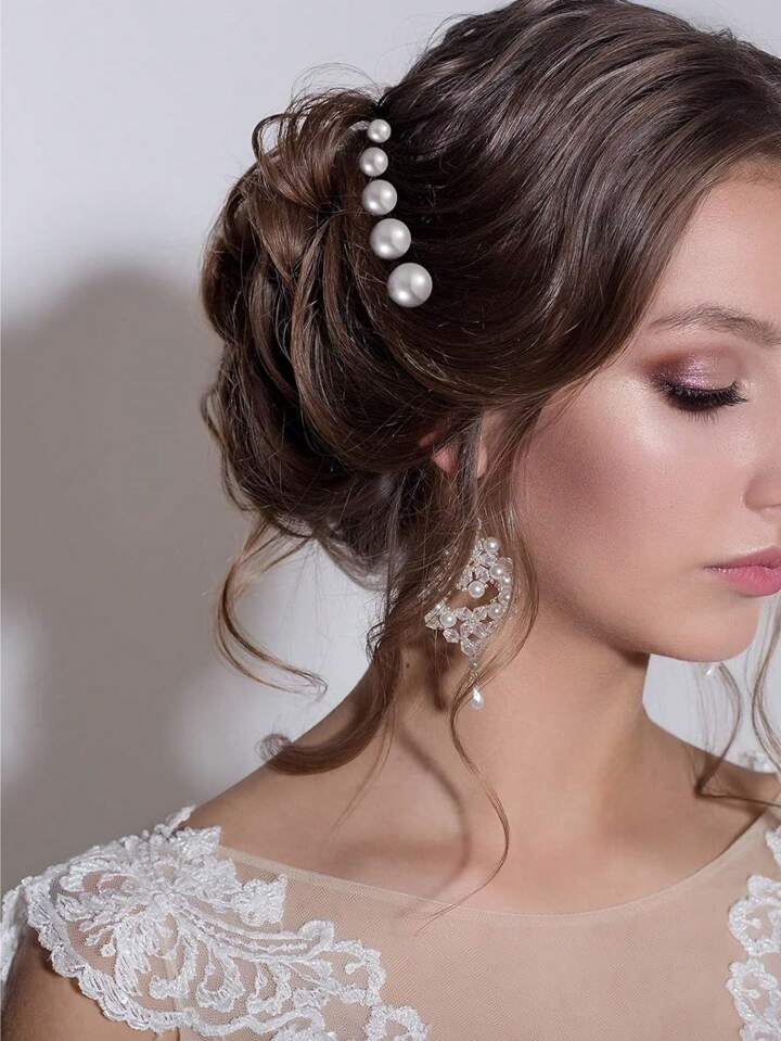 36pc Pearl Hair Pins Bridal Wedding Pearl Hair Accessories White Pearl Bobby Clips For Brides And Bridesmaids Hair Style For Bride Bridesmaid Women Girls