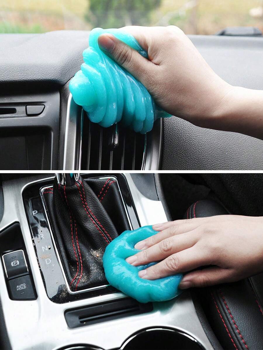 1pc Car Cleaning Gel Magic Dust Remover, Glue Remover, And Keyboard