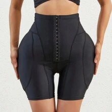 Women's Butt Lifter Shapewear With Padded Hip Enhancer, Butt Shaping And Tummy Control Underwear - Black - View 4