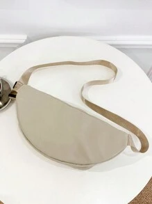 时尚大容量黑色斜挎胸包、尼龙腰包和吊带、休闲腰包，适合徒步旅行和户外登山、可调节肩带运动旅行多功能腰包、多功能日常单肩包、夏季新生大学礼物、秋季圣诞节旅行包吊带包、冬季圣诞节礼物、腰包笔记本电脑感恩节假期收纳包、邮差包、骑行包、学生休闲男友礼物、度假趣味礼物、胸包、臀包、男士书包、春季学校用品 - 卡其色 - 查看 5