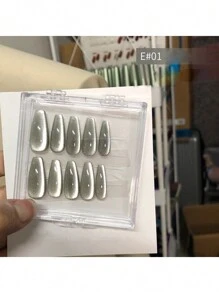 annies 10毫升/1支 水晶磁性猫眼美甲凝胶，全息反光亮面，半永久性，可用UV/LED灯卸除，专业美甲沙龙专用 - 霧霾藍 - 查看 2