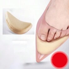 鞋尺寸拼接半墊軟墊適用於女性高跟鞋,柔軟的防滑前掌墊,緩解疼痛 - 杏色 - 查看 4