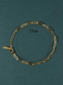 1 Stück Minimalistisches Modisches Gedrücktes Kettenarmband Geeignet Für Den Täglichen Gebrauch