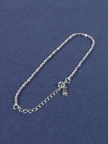 A Đơn giản Và Đúng mốt Lục giác Hạt Chuỗi vòng tay Thích hợp Đối với Mặc hàng ngày NỮ - Bạc - Xem 5