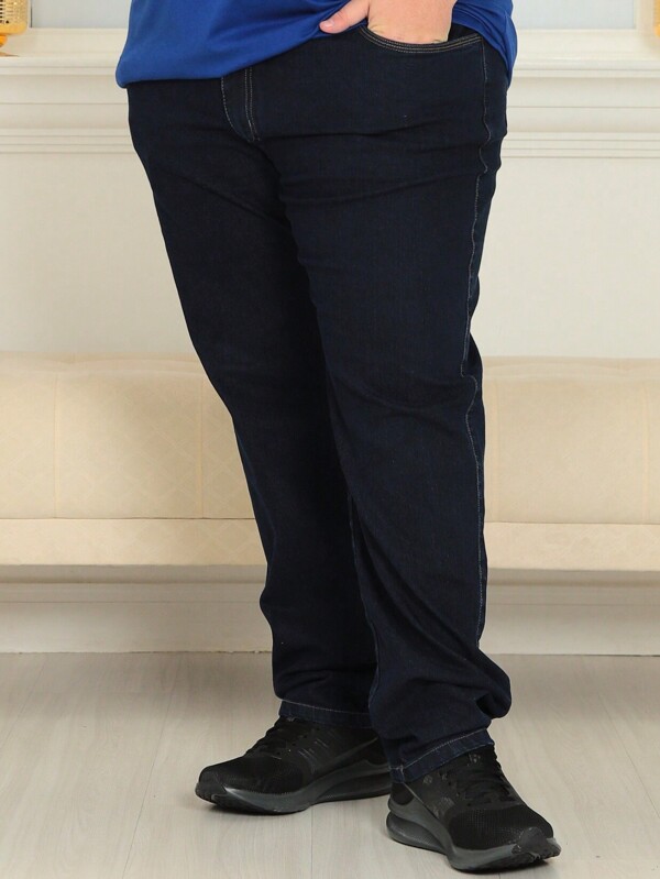 Calça Jeans Masculina Plus Size reta balada